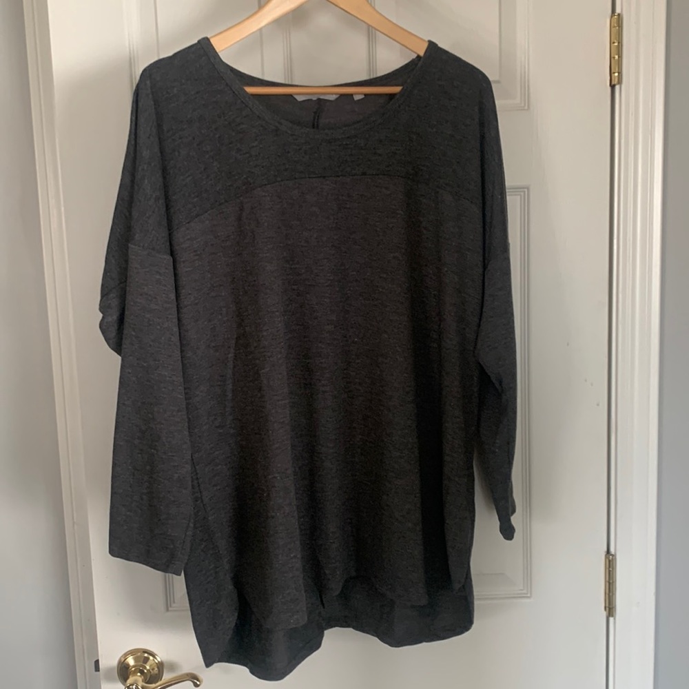 Harmony balance dark gray womens size 2X long tunic soft